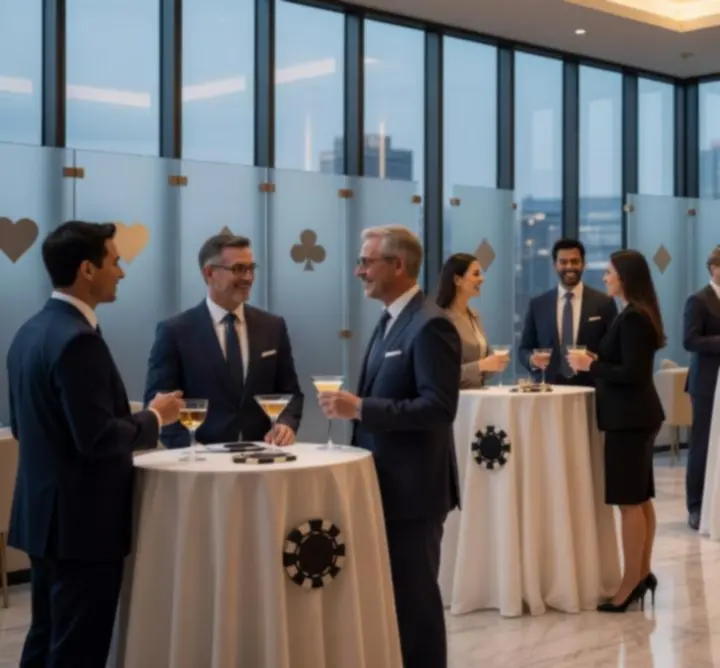 Elegancki event firmowy z motywem kasynowym